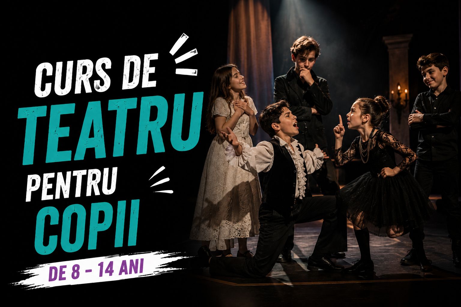 Curs de teatru pentru copii 8 - 14 ani